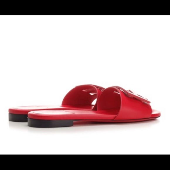 Fendi red sandals size 41 NIB $750 - Picture 3 of 13